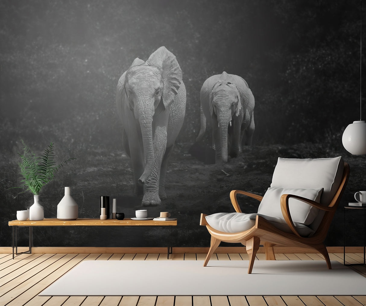Happy Elephants Poster och Canvastavla