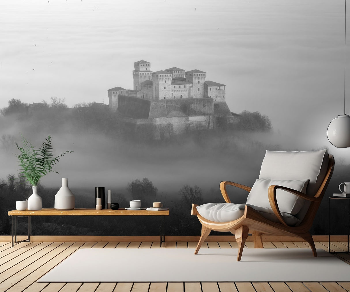 Castle over the fog Poster och Canvastavla