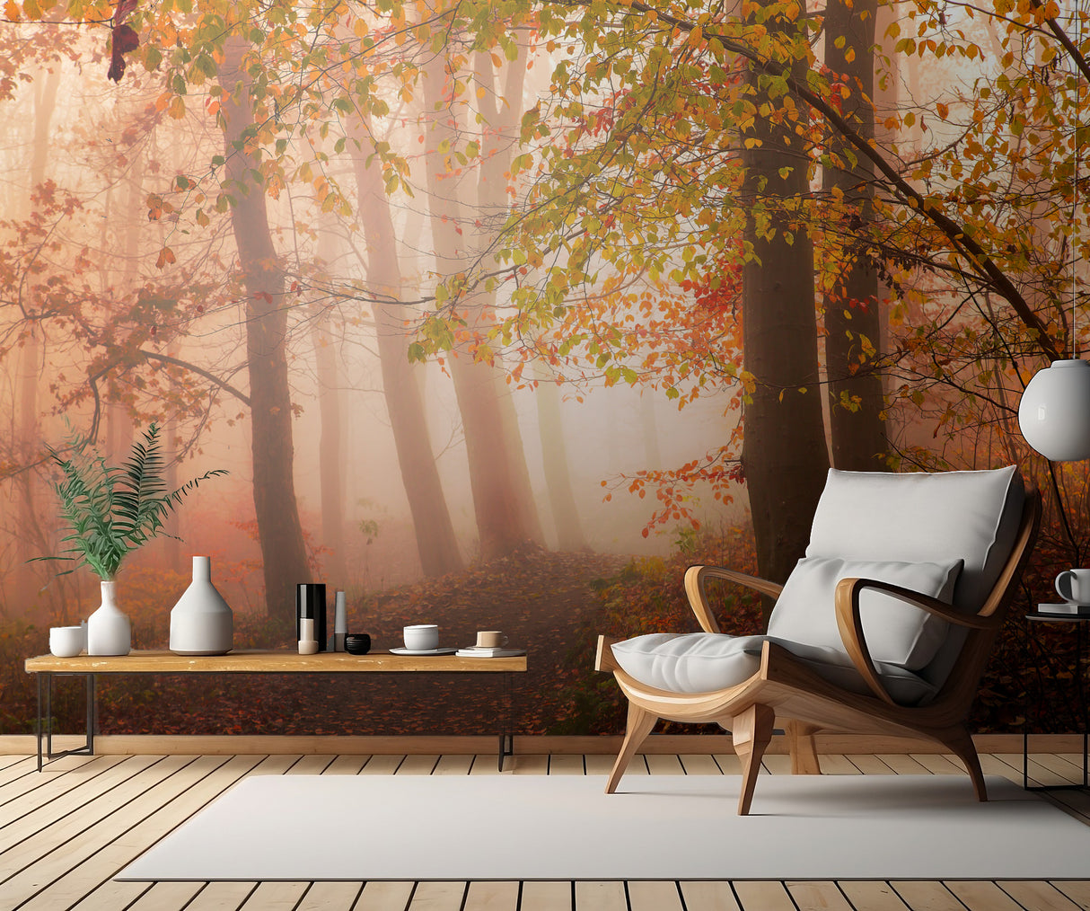 Calm walk in colors. Poster och Canvastavla