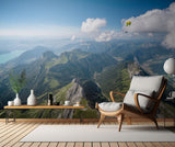 Flying above La Tournette with Francis Boehm "Bimbo" Poster och Canvastavla