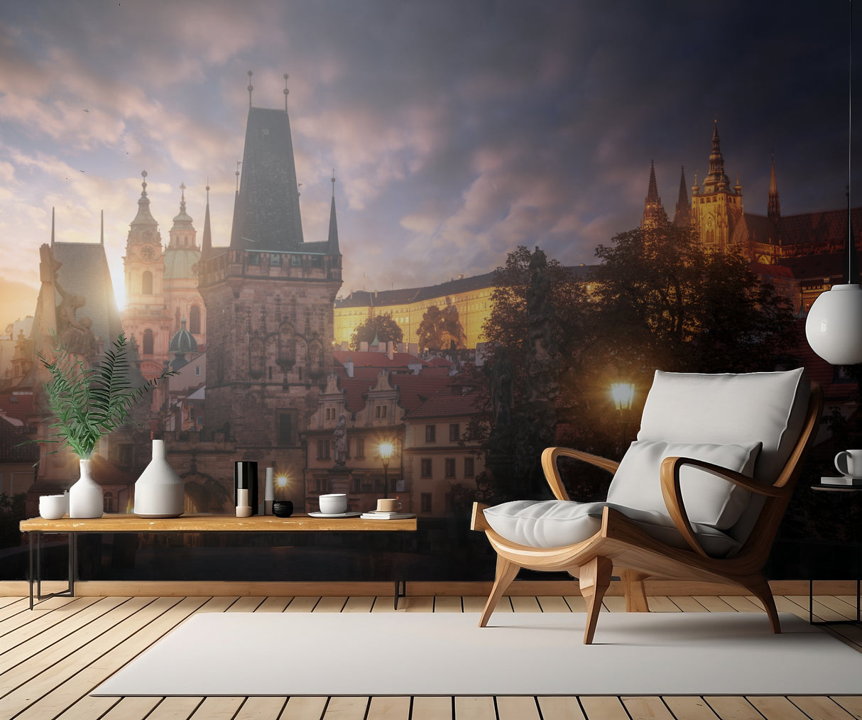Prague sun. Poster och Canvastavla