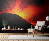 Eruption by night Poster och Canvastavla