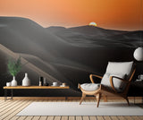 sunrise behind the mountains Poster och Canvastavla