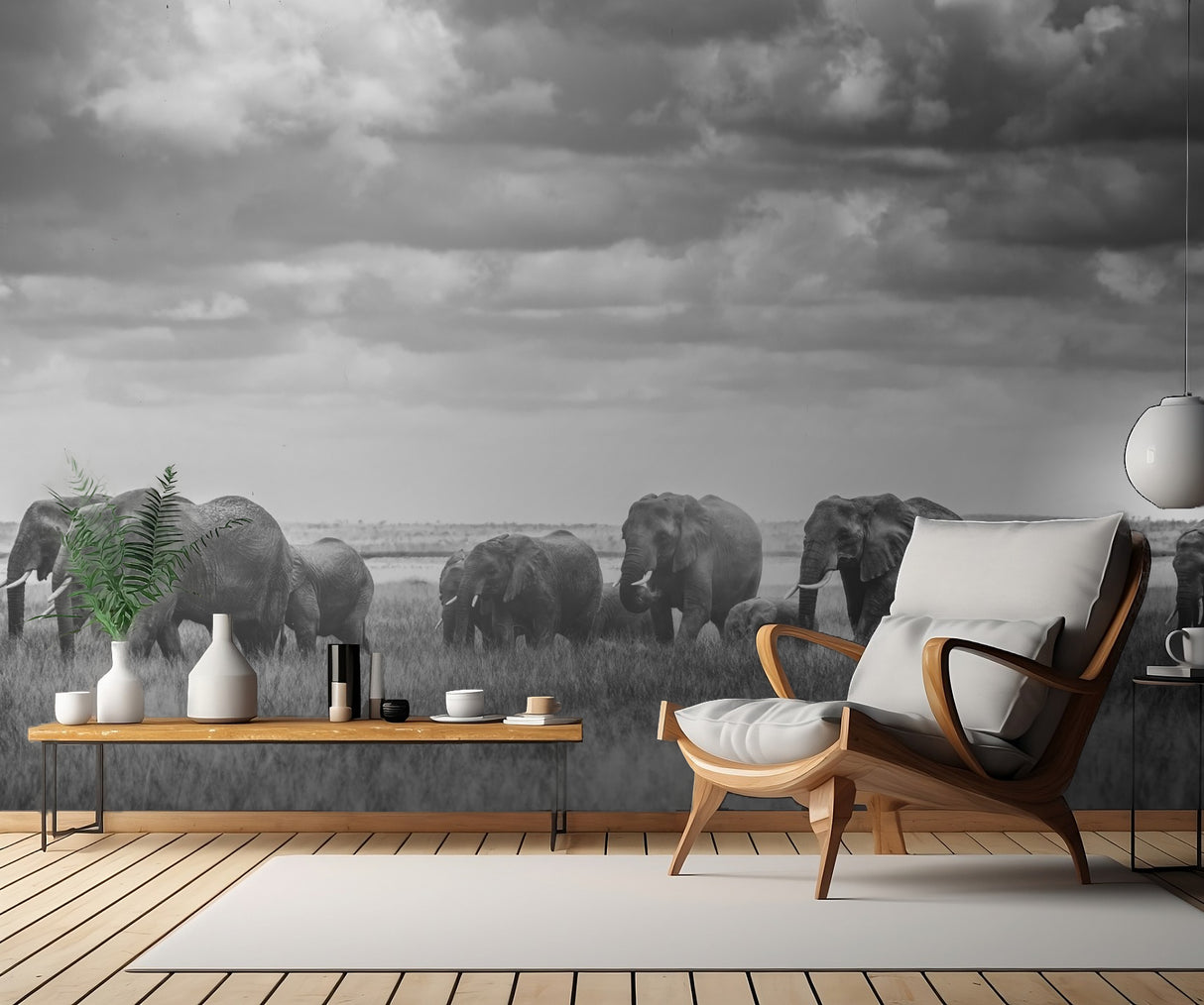 Elephant family Poster och Canvastavla