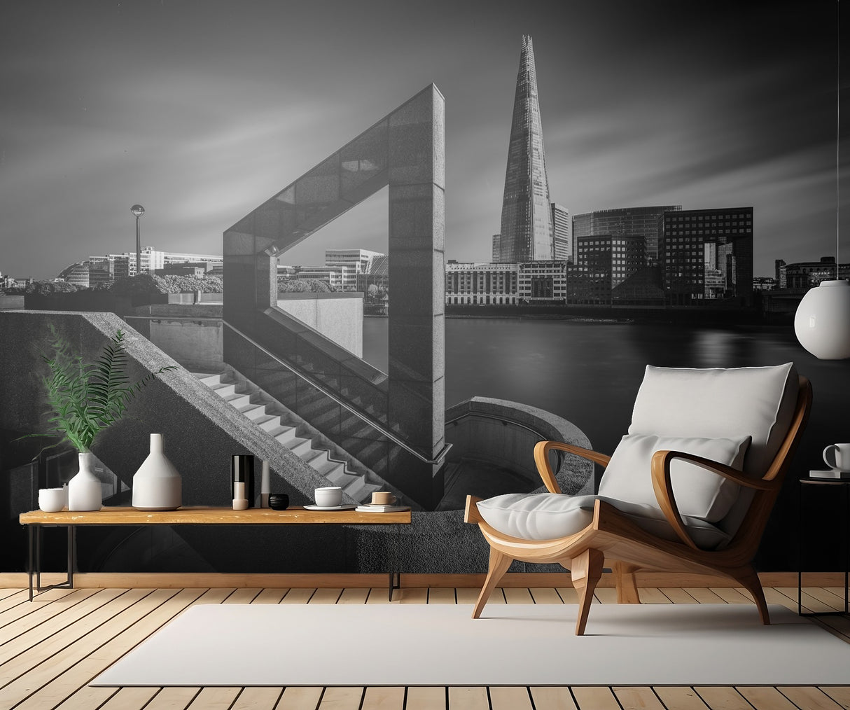The Shard in Geometry Poster och Canvastavla