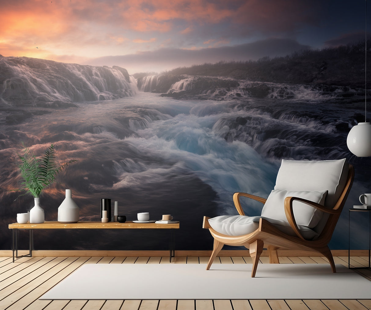 Blue Flow Poster och Canvastavla