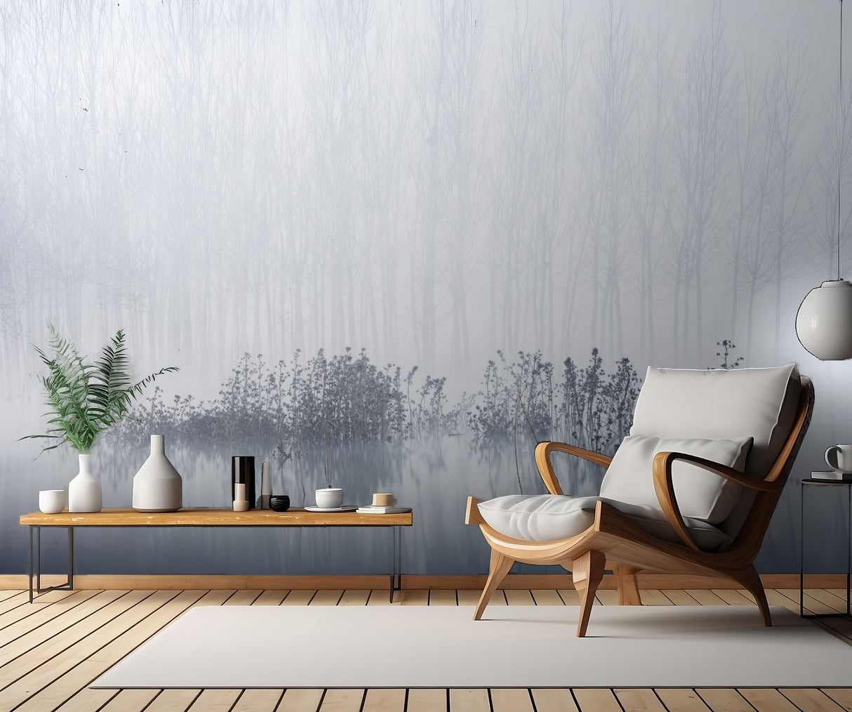Cold &amp; Foggy Morning in the Swamp Poster och Canvastavla