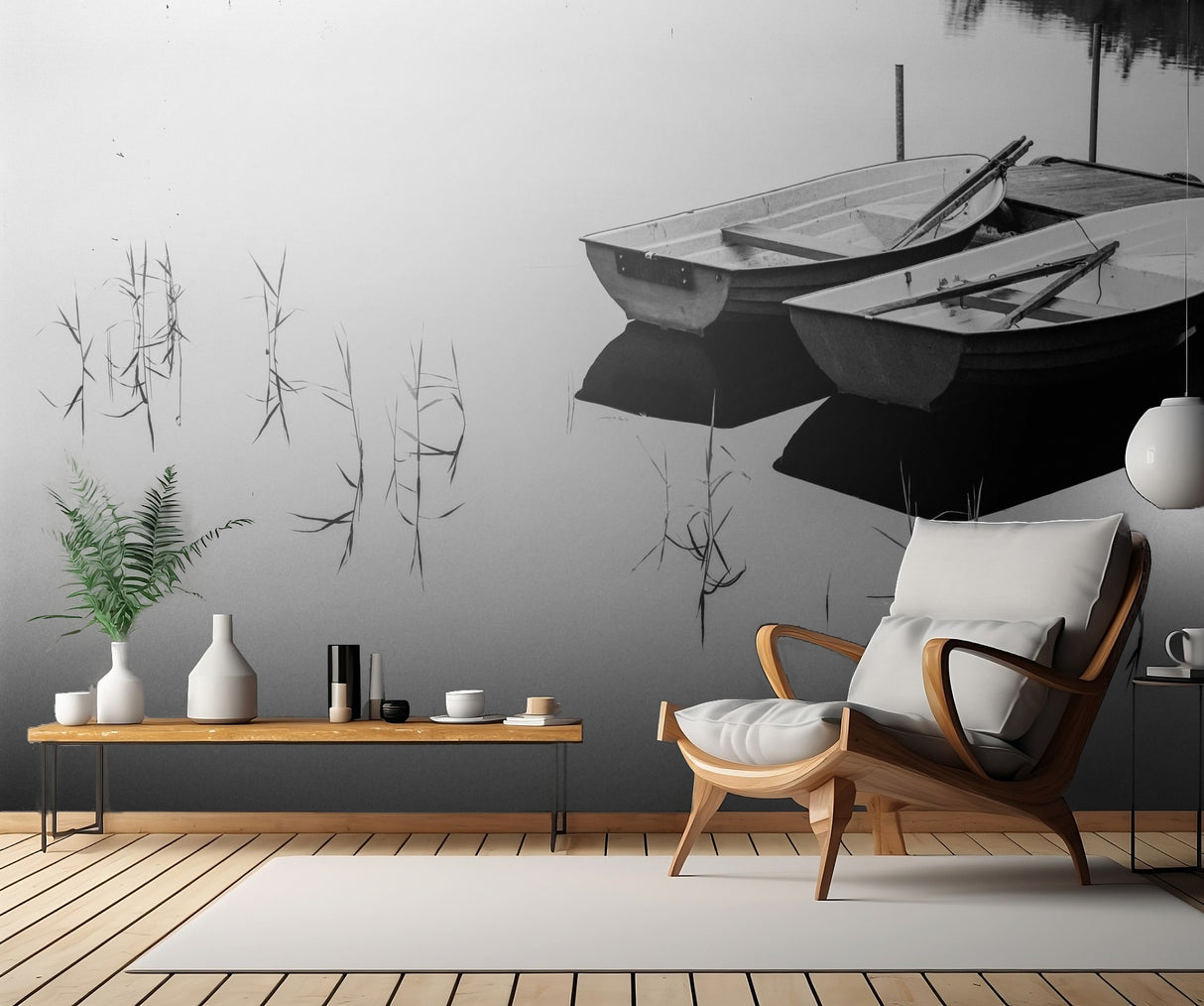 Morning by the lake Poster och Canvastavla