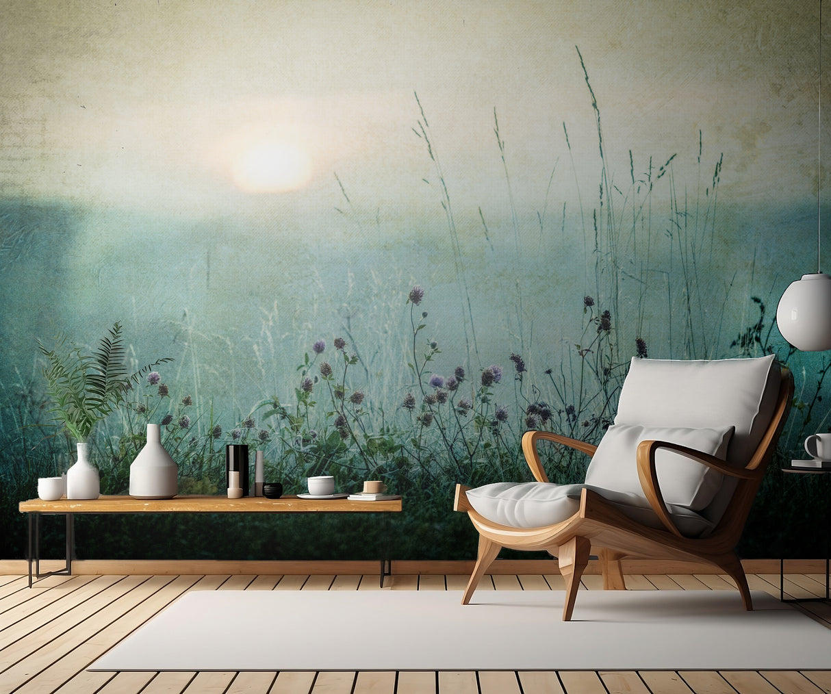 Autumn sunrise Poster och Canvastavla