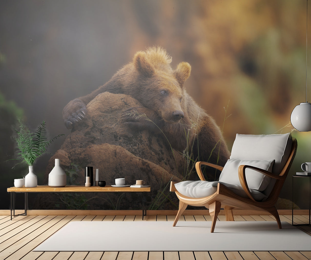 Bear portrait Poster och Canvastavla