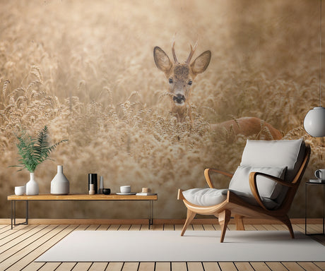 Deer in the field Poster och Canvastavla