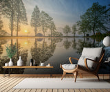 Mount Fuji reflected in Lake , Japan Poster och Canvastavla