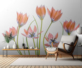 Apricot Tulips Poster och Canvastavla