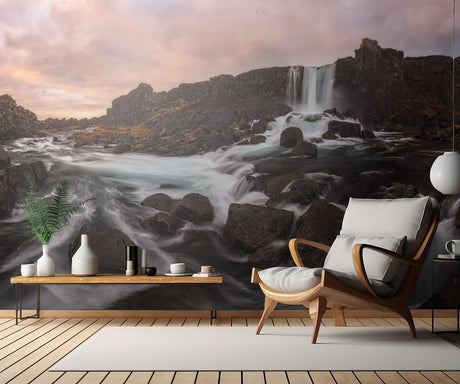 Oxararfoss Poster och Canvastavla