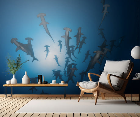 Hammerhead Shark - Underwater Photography Poster och Canvastavla