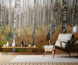 3D Birches Poster och Canvastavla