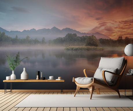 Daybreak by the lake Poster och Canvastavla