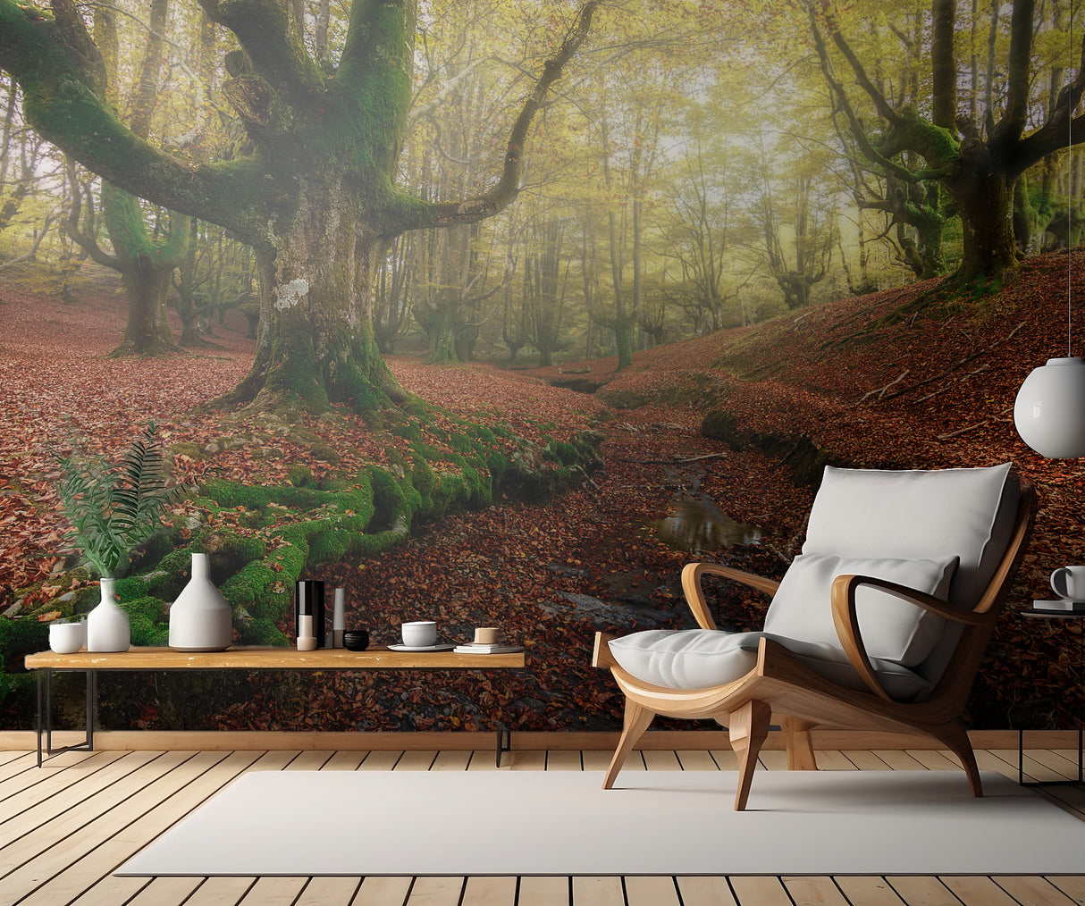 Autummn in  Otzarreta Poster och Canvastavla