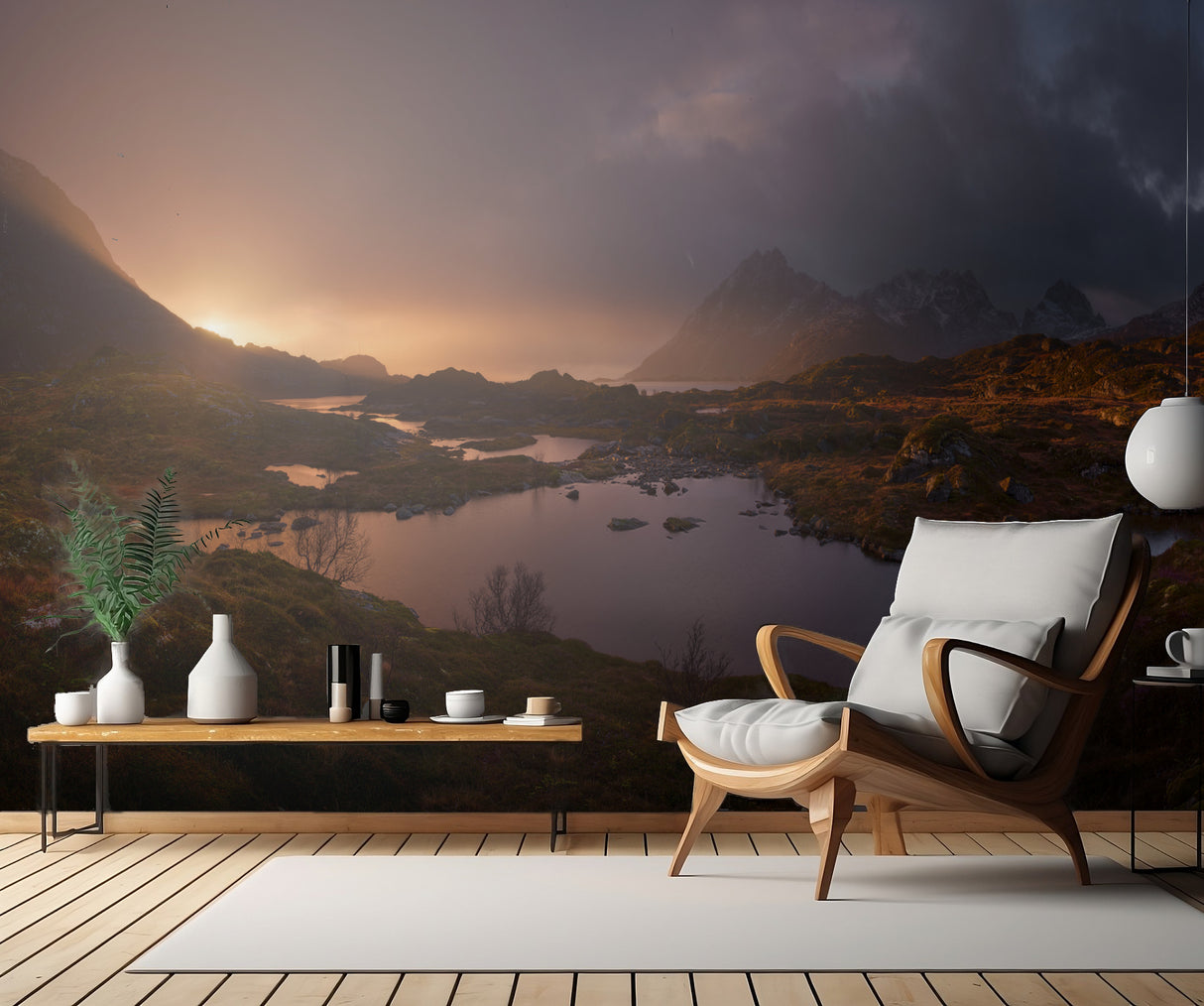 Sunrise over Lofoten Poster och Canvastavla