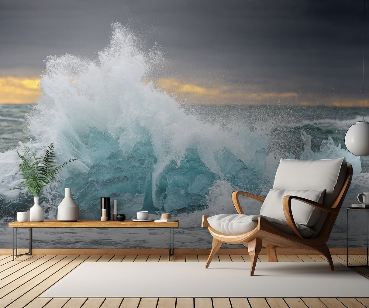 Icy wave Poster och Canvastavla