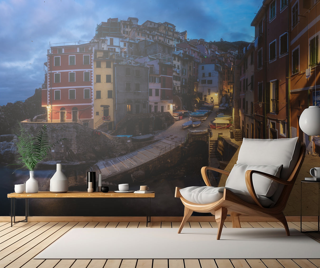 Cinque Terre - Rough Riomaggiore Poster och Canvastavla