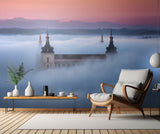 Toledo City Foggy Sunset Poster och Canvastavla