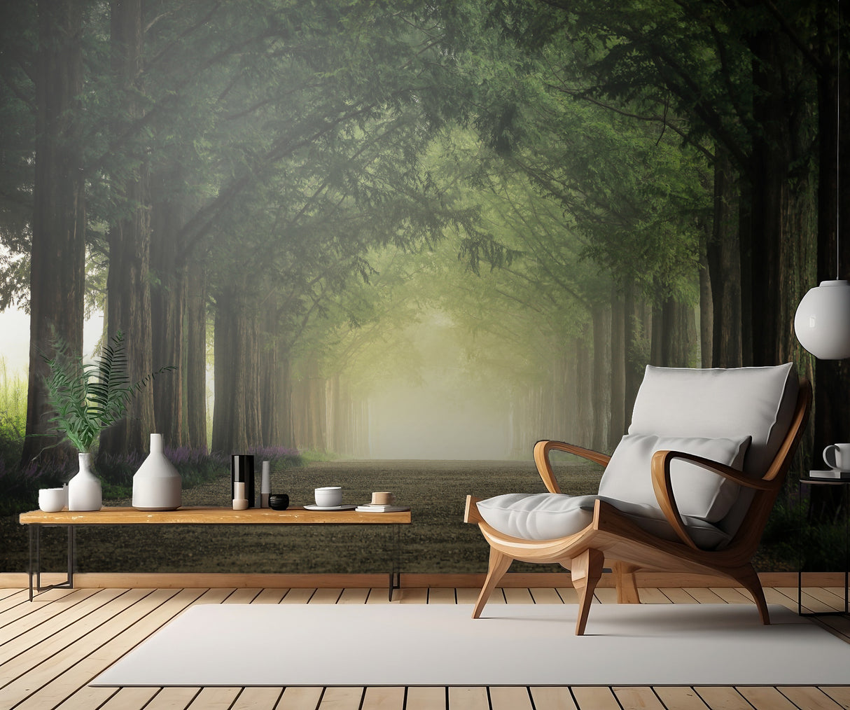 Foggy morning Poster och Canvastavla