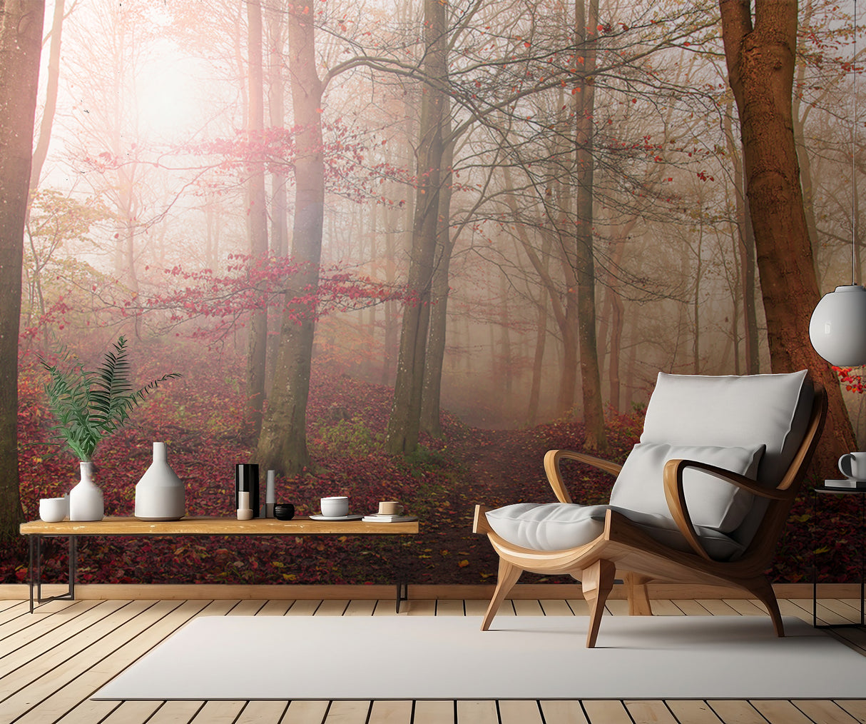 Forest scene. Poster och Canvastavla