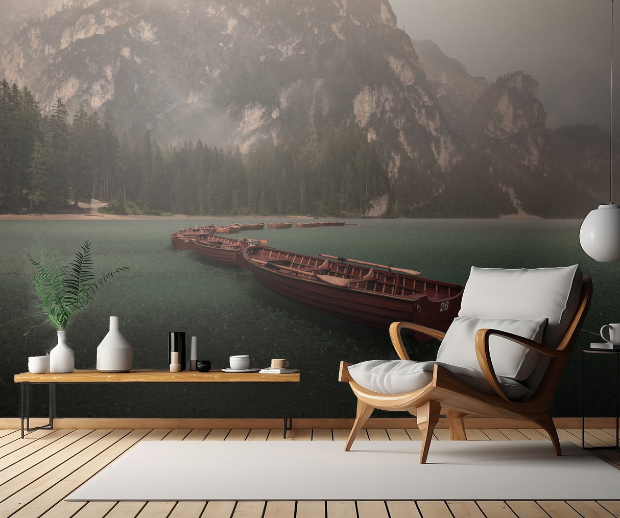 Storm on Braies Poster och Canvastavla