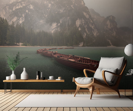 Storm on Braies Poster och Canvastavla