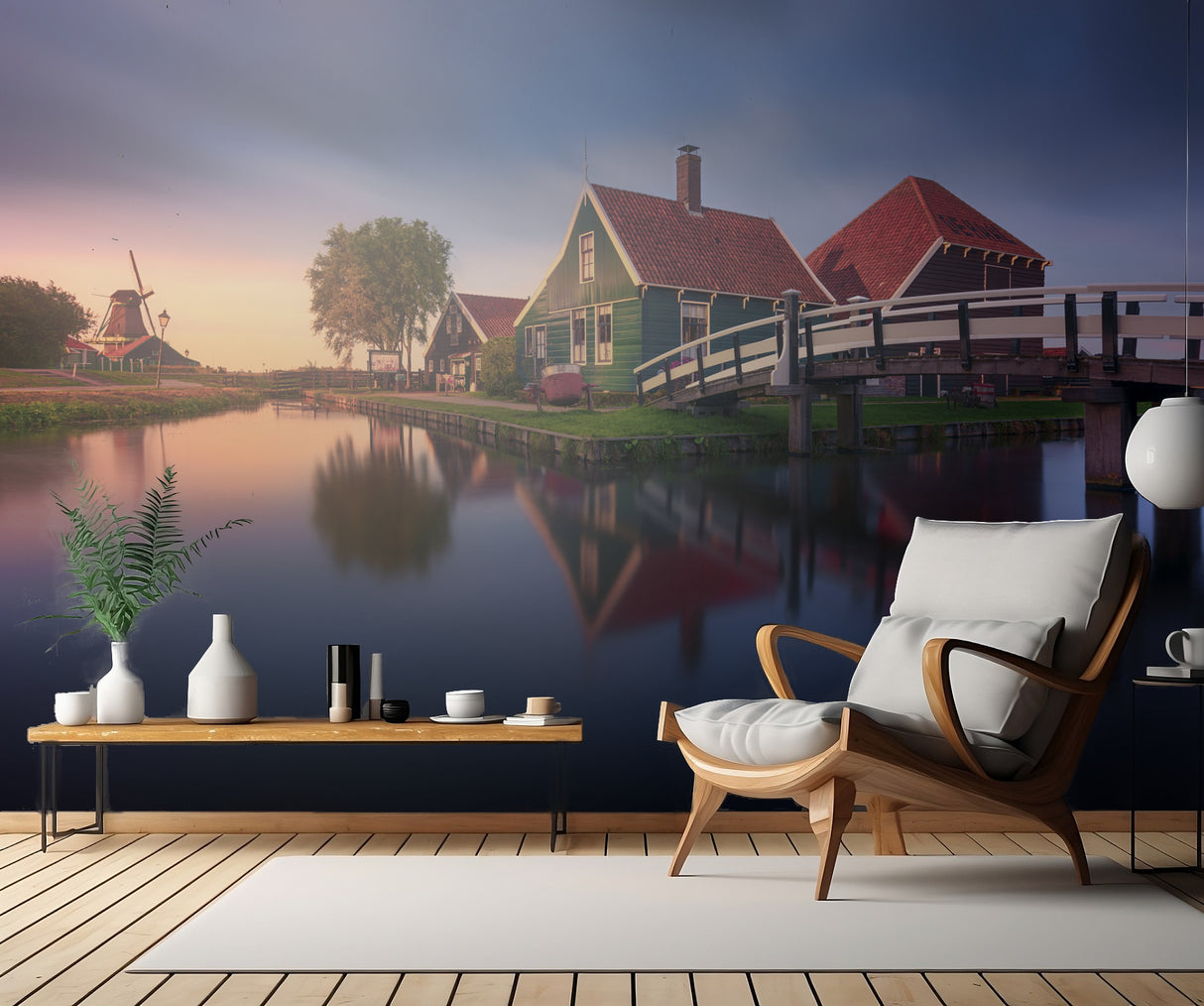Zaanse Schans Green House Poster och Canvastavla