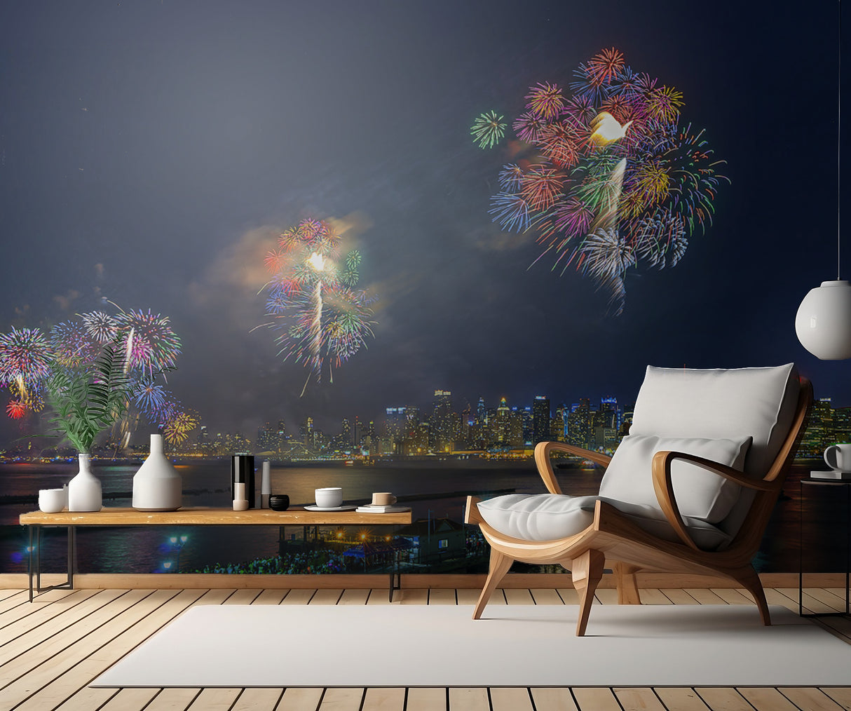 Celebration of Independence Day in NYC Poster och Canvastavla