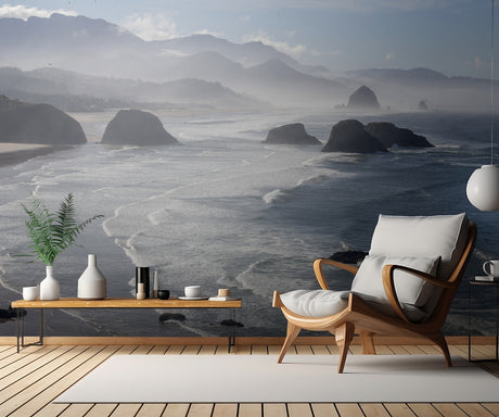 Morning view from Ecola Point Poster och Canvastavla