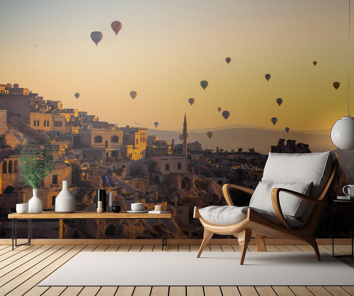 Sunrise over Cappadocia Poster och Canvastavla
