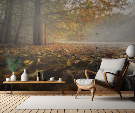 Drops between the autumn colors Poster och Canvastavla