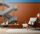 Orange Abstraction Poster och Canvastavla