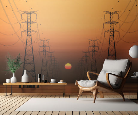 Power line Poster och Canvastavla