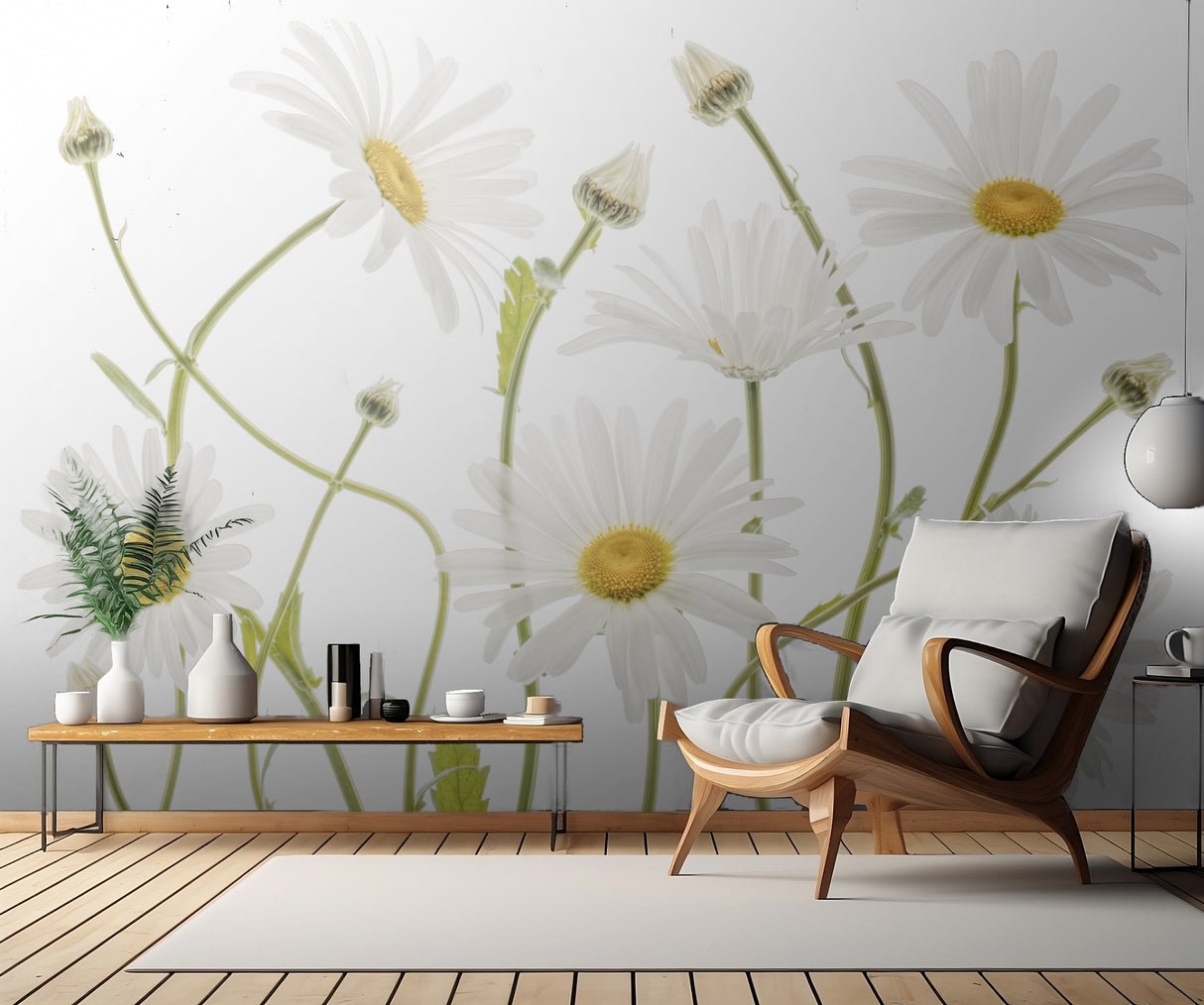 Ox eye Daisies Poster och Canvastavla