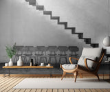 Chairs tucked in Poster och Canvastavla