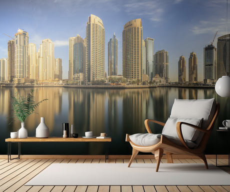 Panoramic Dubai Marina Poster och Canvastavla