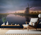 Kinderdijk Windmills Poster och Canvastavla