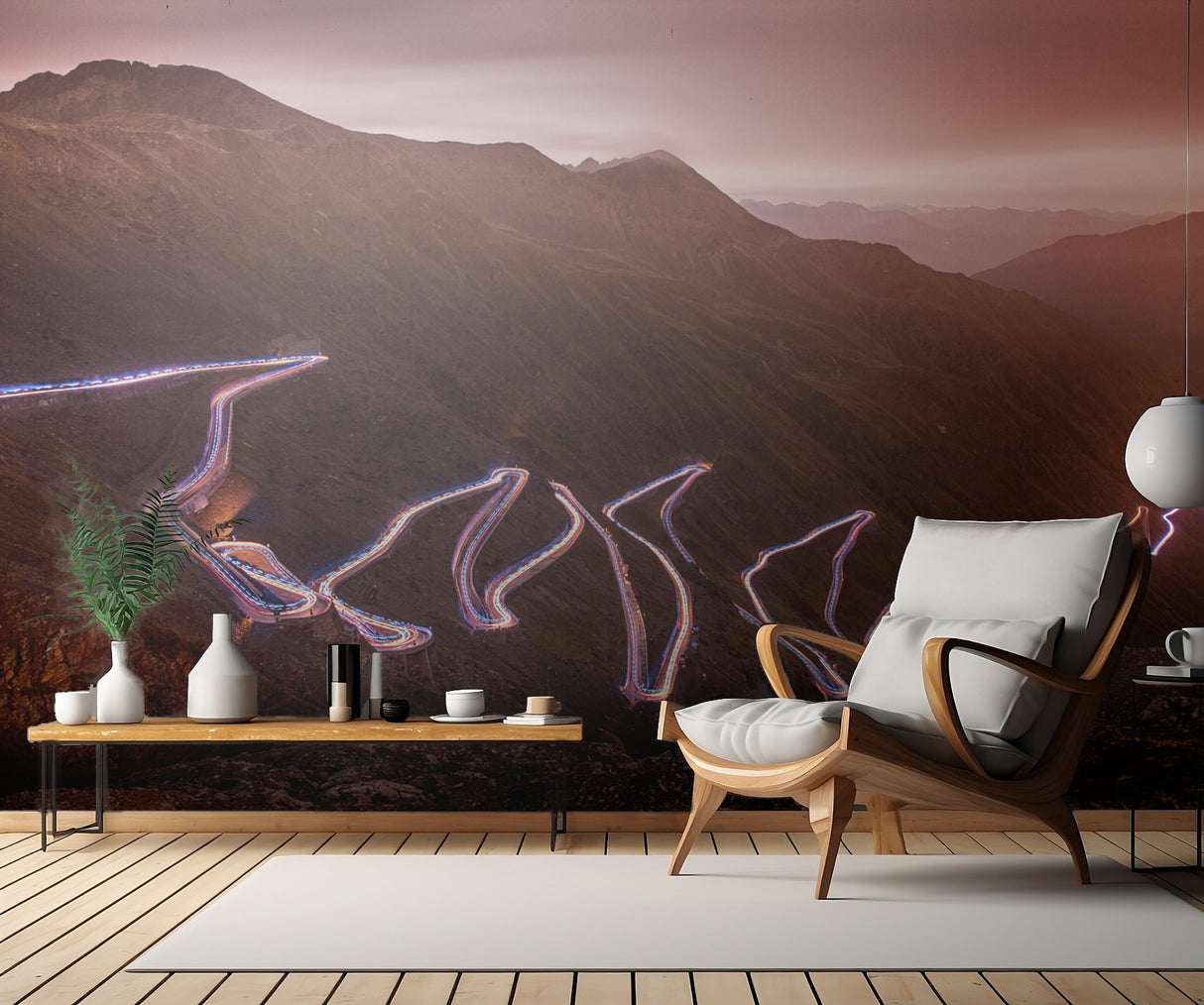 Winding light Poster och Canvastavla