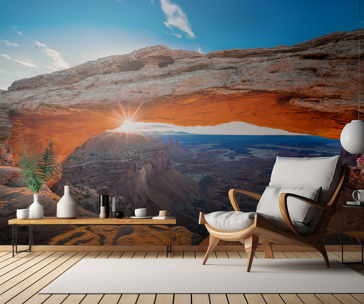 Sunrise at Mesa Arch Poster och Canvastavla