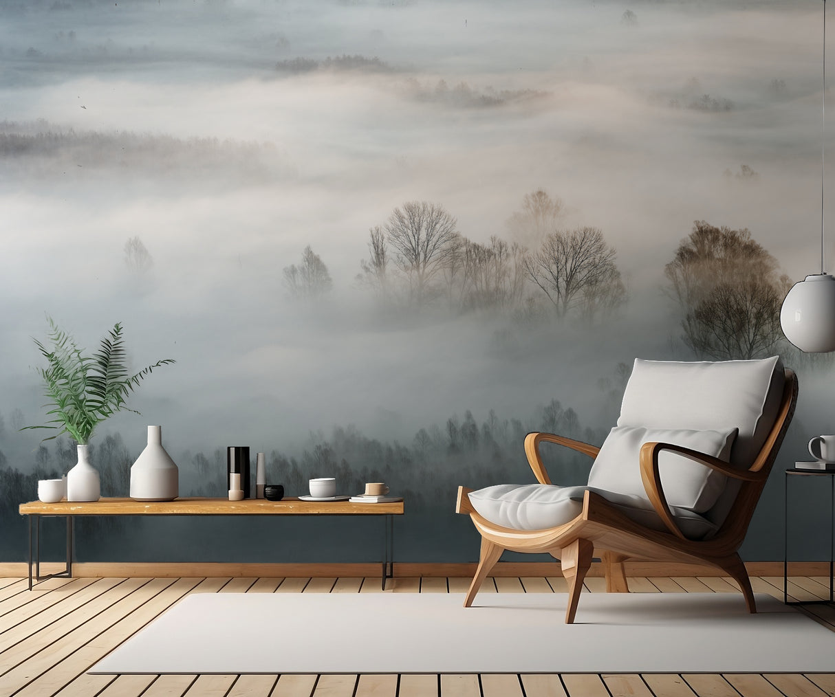 Winter fog Poster och Canvastavla