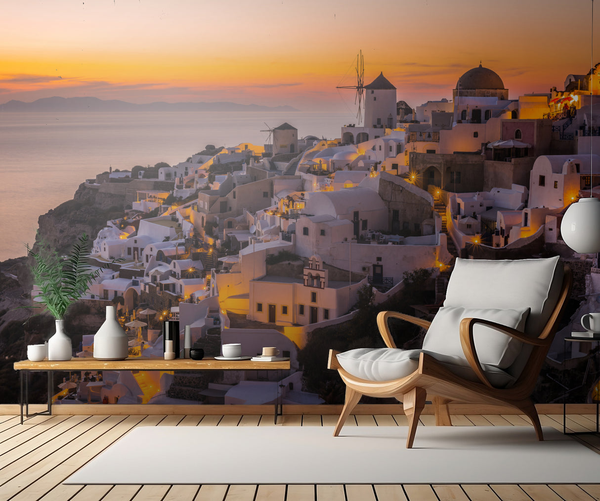 Calispera Santorini Poster och Canvastavla