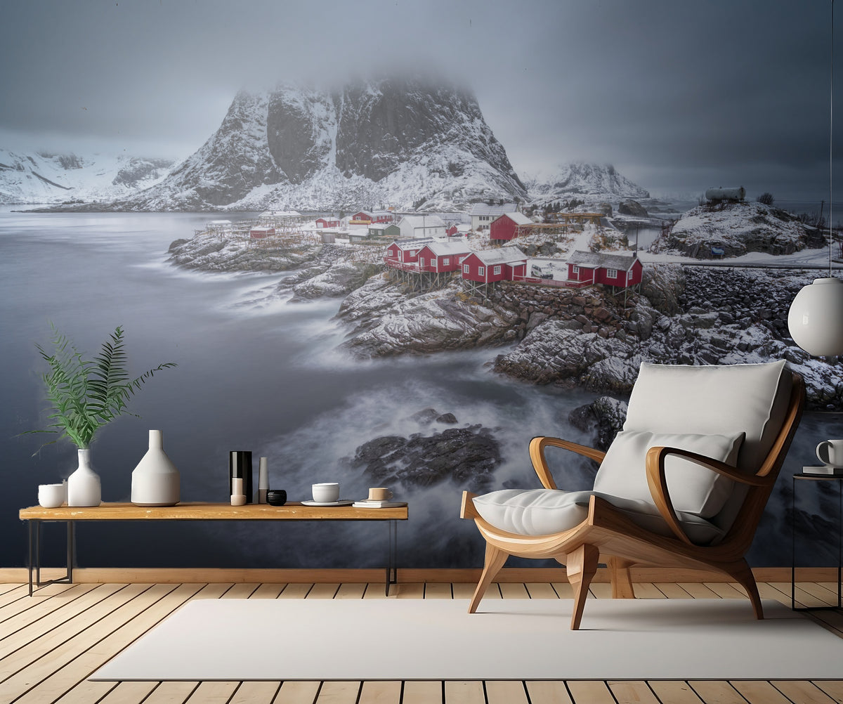 winter Lofoten islands Poster och Canvastavla