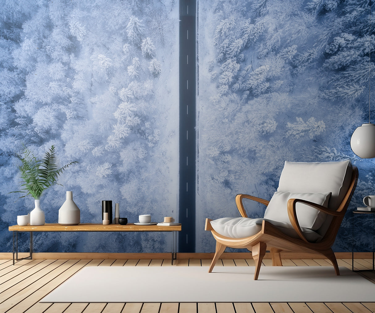 A Frosty Road Poster och Canvastavla