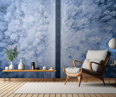 A Frosty Road Poster och Canvastavla