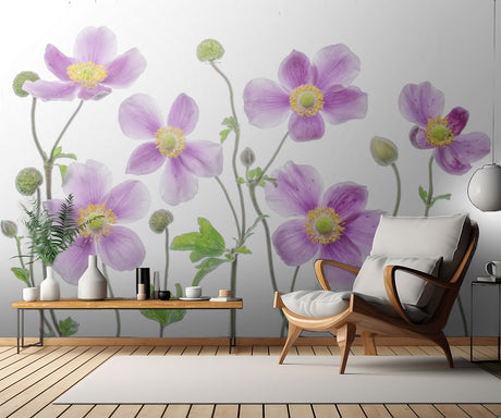 Anemone Japonica Poster och Canvastavla