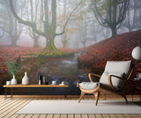 Misty Morning in Otzarreta Poster och Canvastavla